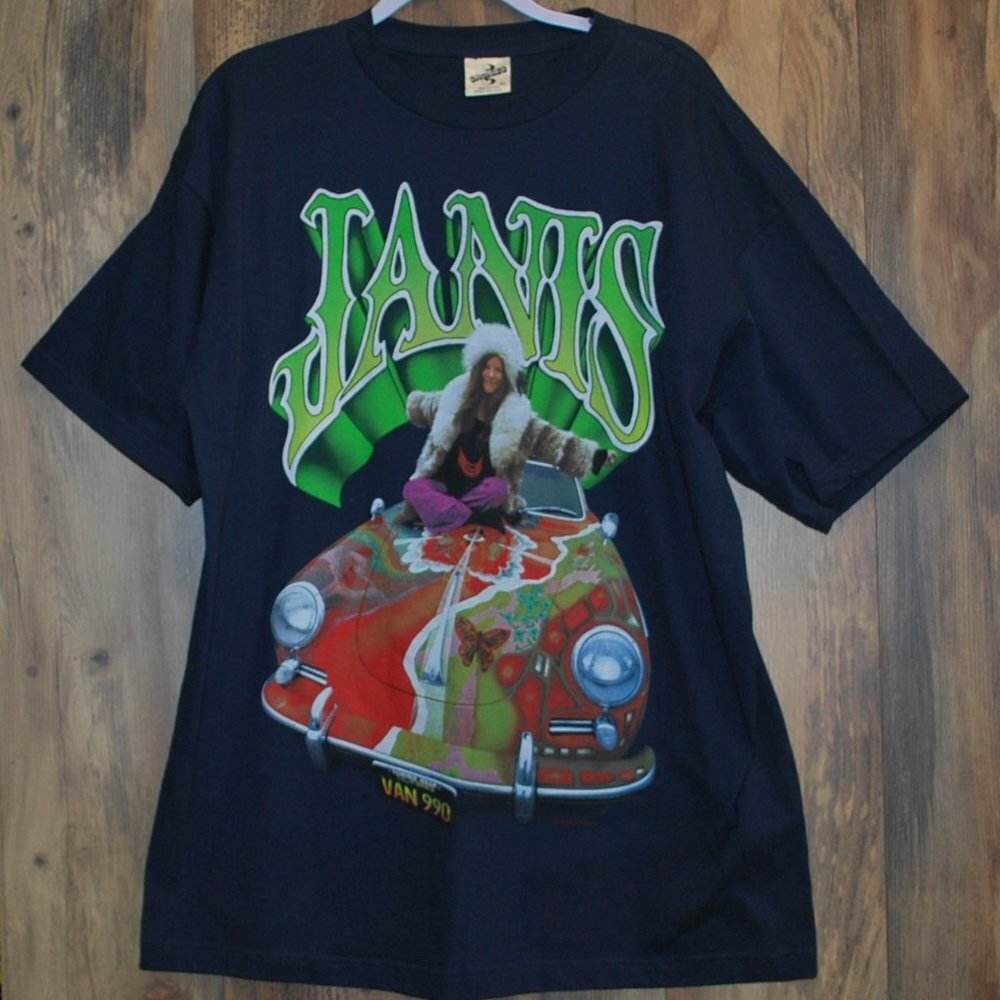 USA Made Vintage Collector Janis Joplin 90's Beverly Hills Hippie Psychedelic XL
